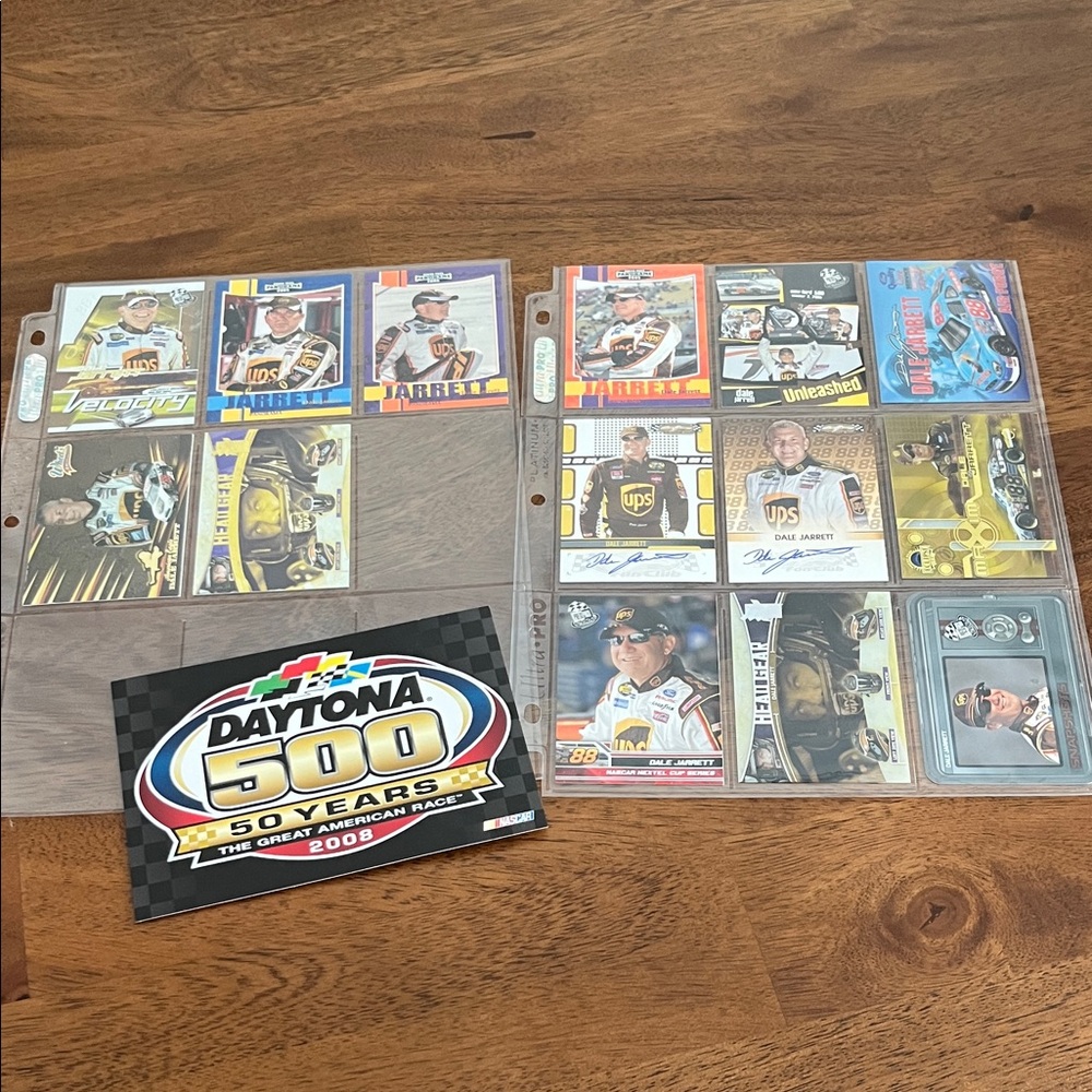 Dale Jarrett NASCAR Collectible Autographed Cards Daytona 500 Postcard